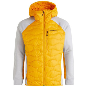 Peak performance helium hybrid hood jacket top