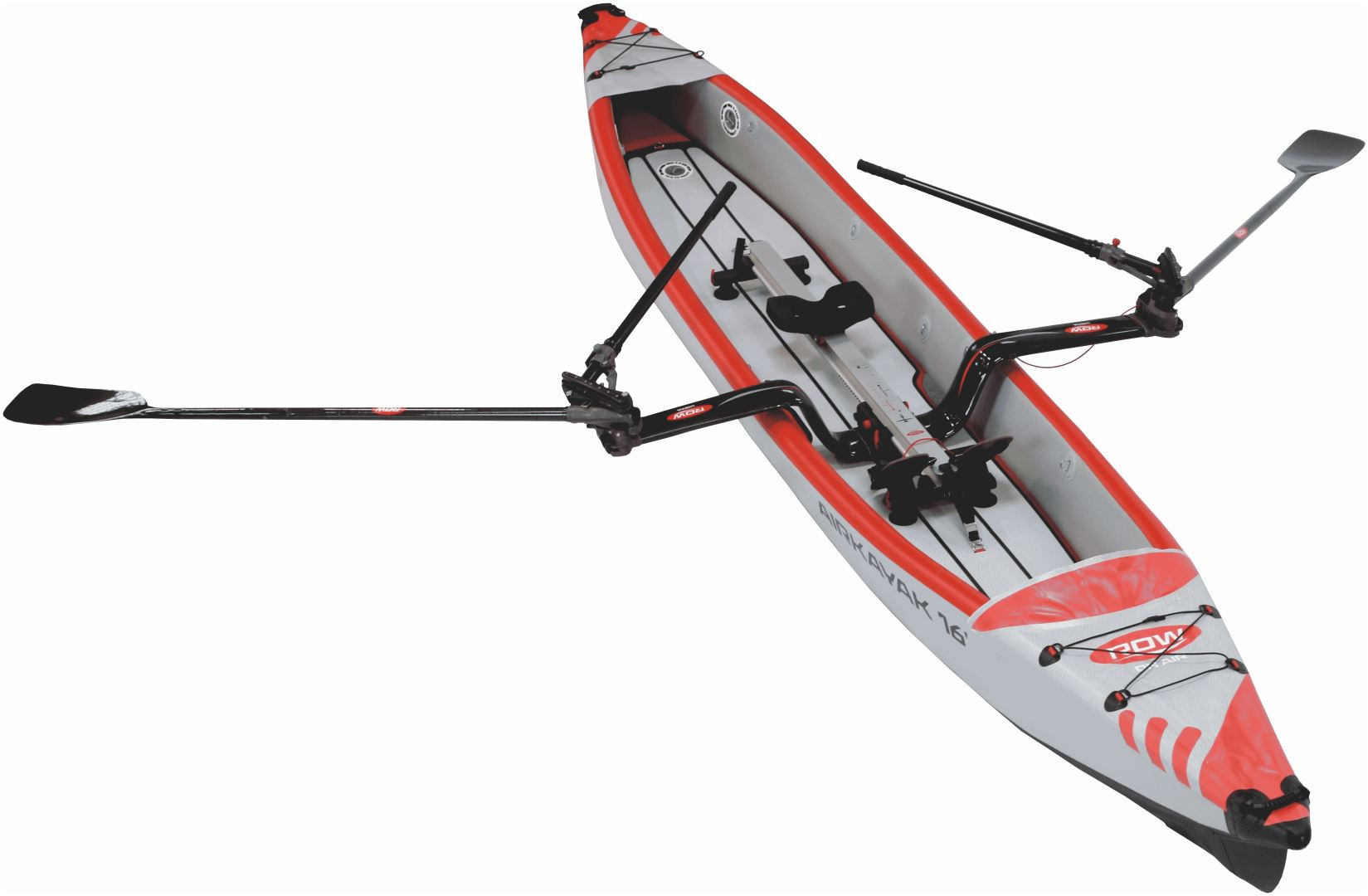 Row on Air RowVista Yoke Deep + Airkayak 16' + 1P RowVista Riemen